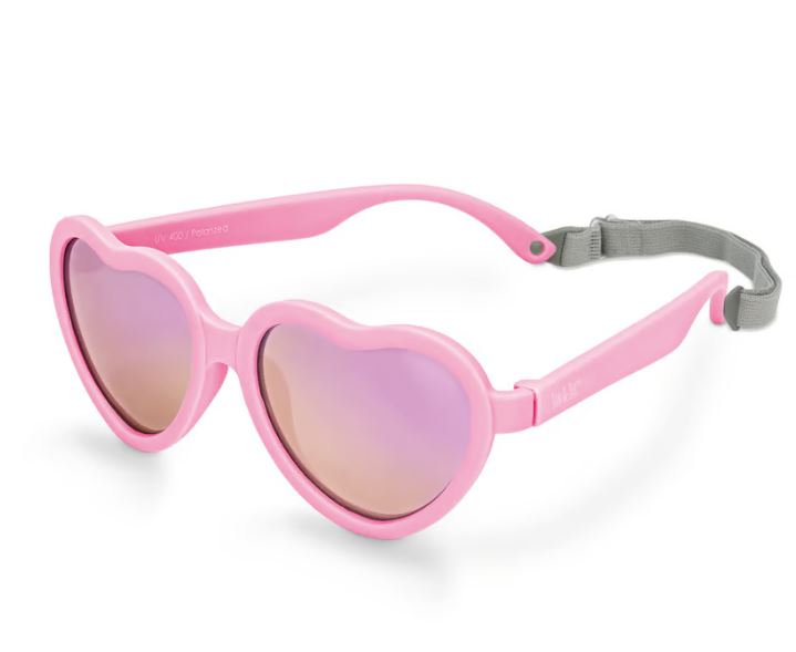 Jan & Jul Polarized Heart Sunglasses - Peachy Pink Aurora
