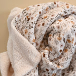 Minika Muslin & Sherpa Blanket - Wildflowers Lifestyle 2