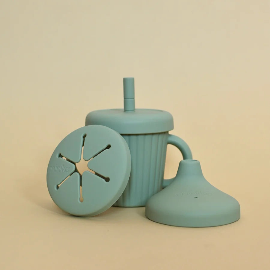 Sage - Minika Stainless Steel & Silicone 3-in-1 Cup 