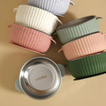Minika Stainless Steel & Silicone Suction Bowl