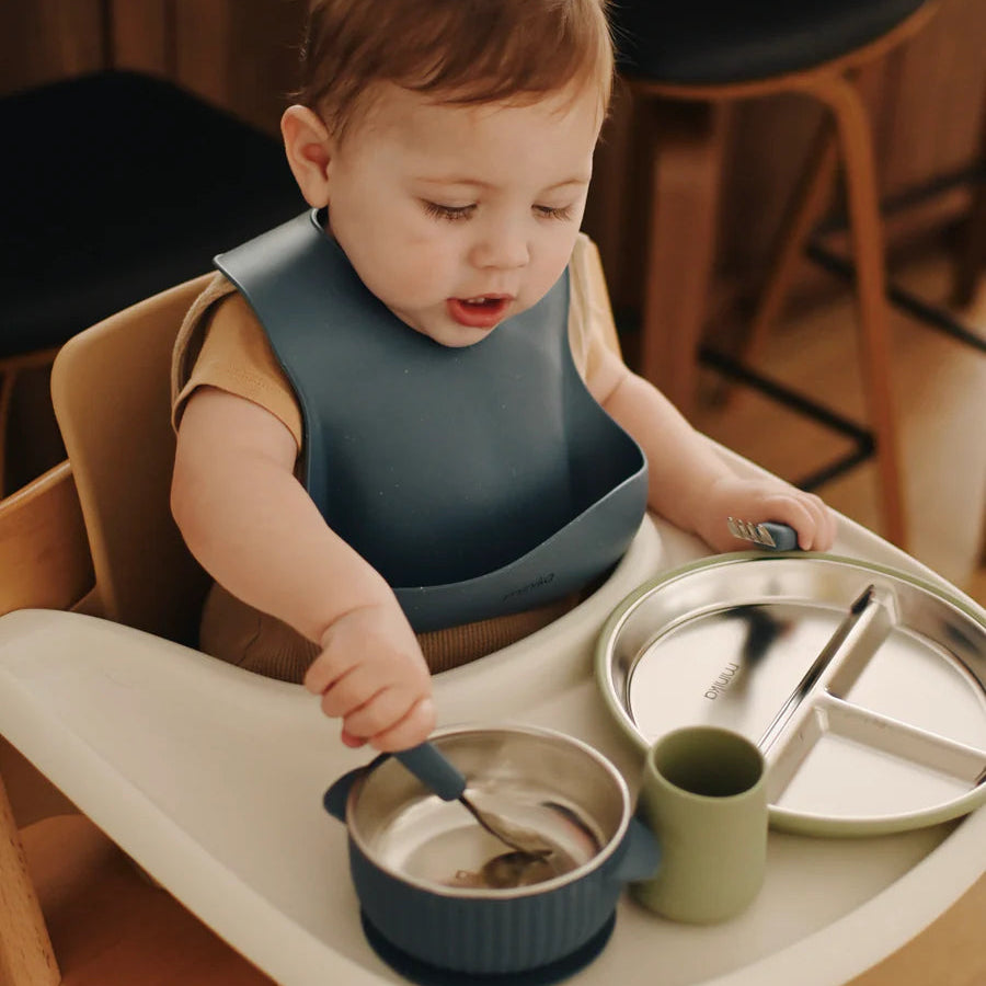 Minika Stainless Steel & Silicone Suction Bowl Lifestyle 3