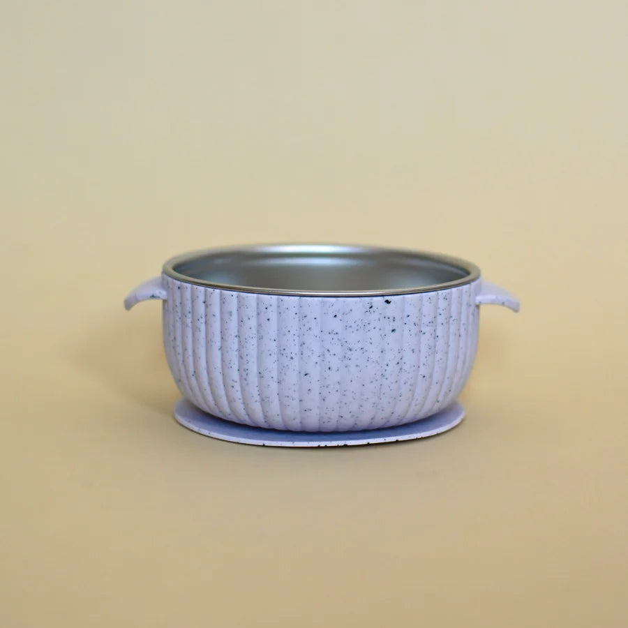 Lavender - Minika Stainless Steel & Silicone Suction Bowl