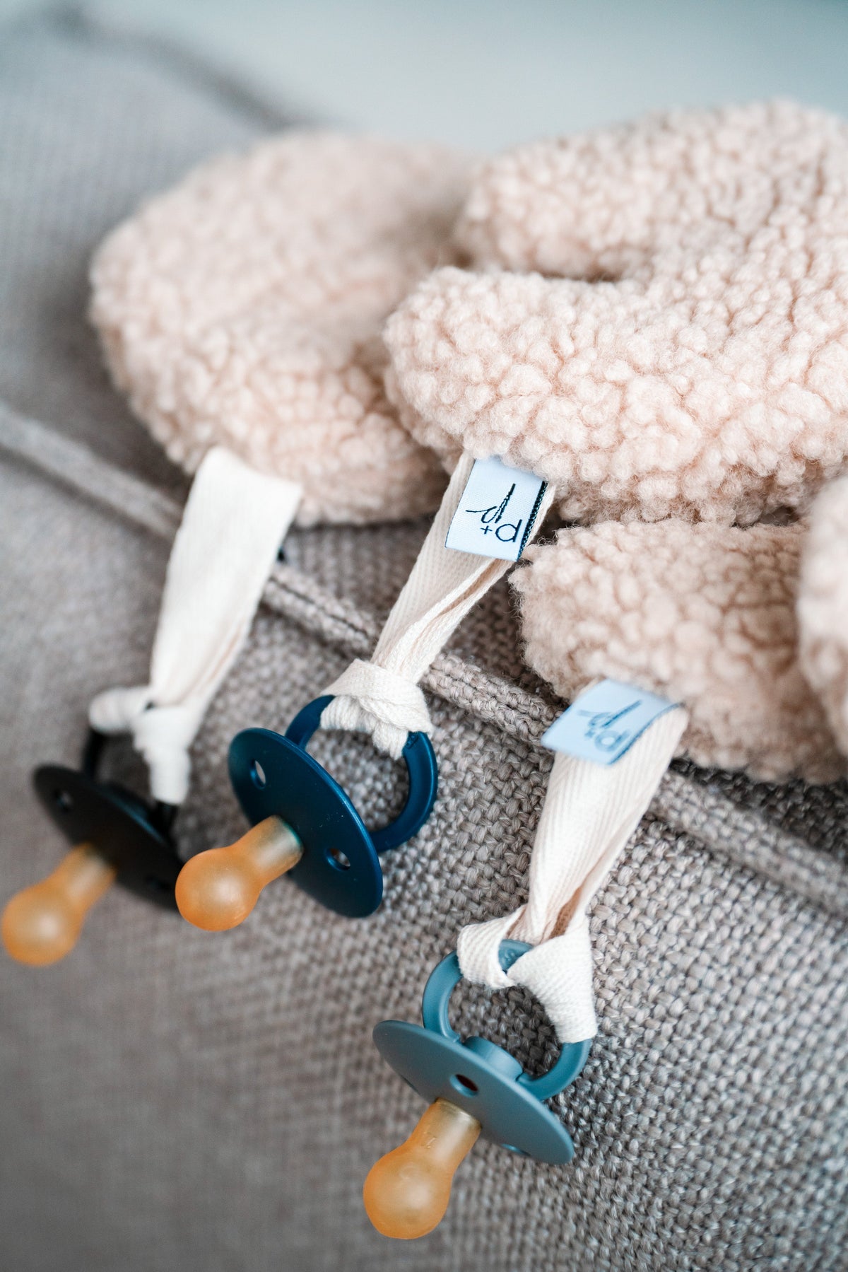 Pip + Phee Teddy Moon Pacifier Holder Lifestyle 3