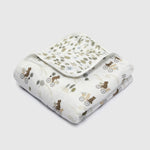 Loulou Lollipop Luxe Muslin Quilt Blanket - Bears on Bikes 2
