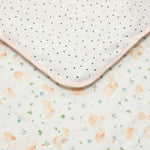 Loulou Lollipop quilt Loulou Lollipop Luxe Muslin Quilt Blanket - Bunny Meadow Detail