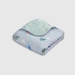 Loulou Lollipop Luxe Muslin Quilt Blanket - Magical Dragons