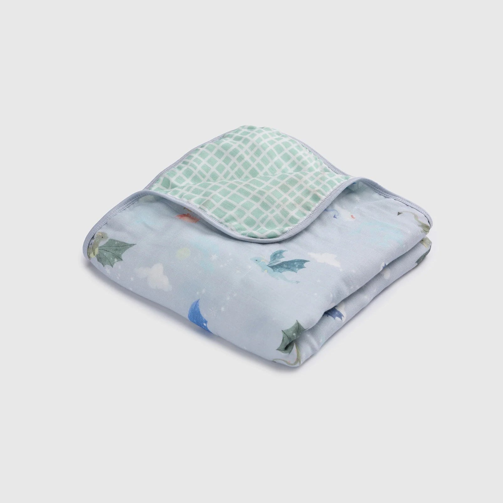 Loulou Lollipop Luxe Muslin Quilt Blanket - Magical Dragons