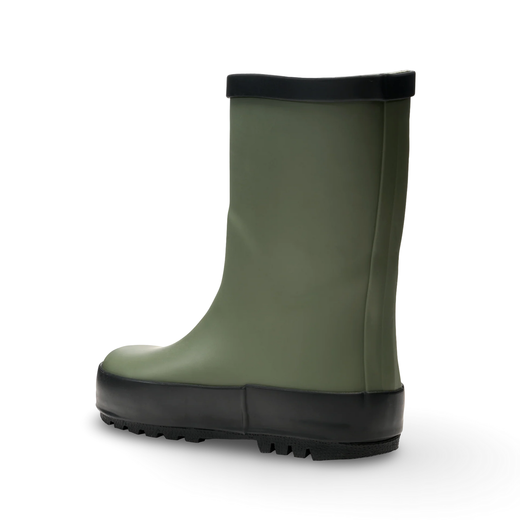 Stonz Waterproof Kids Rain Boots - Cypress - Back Angle View