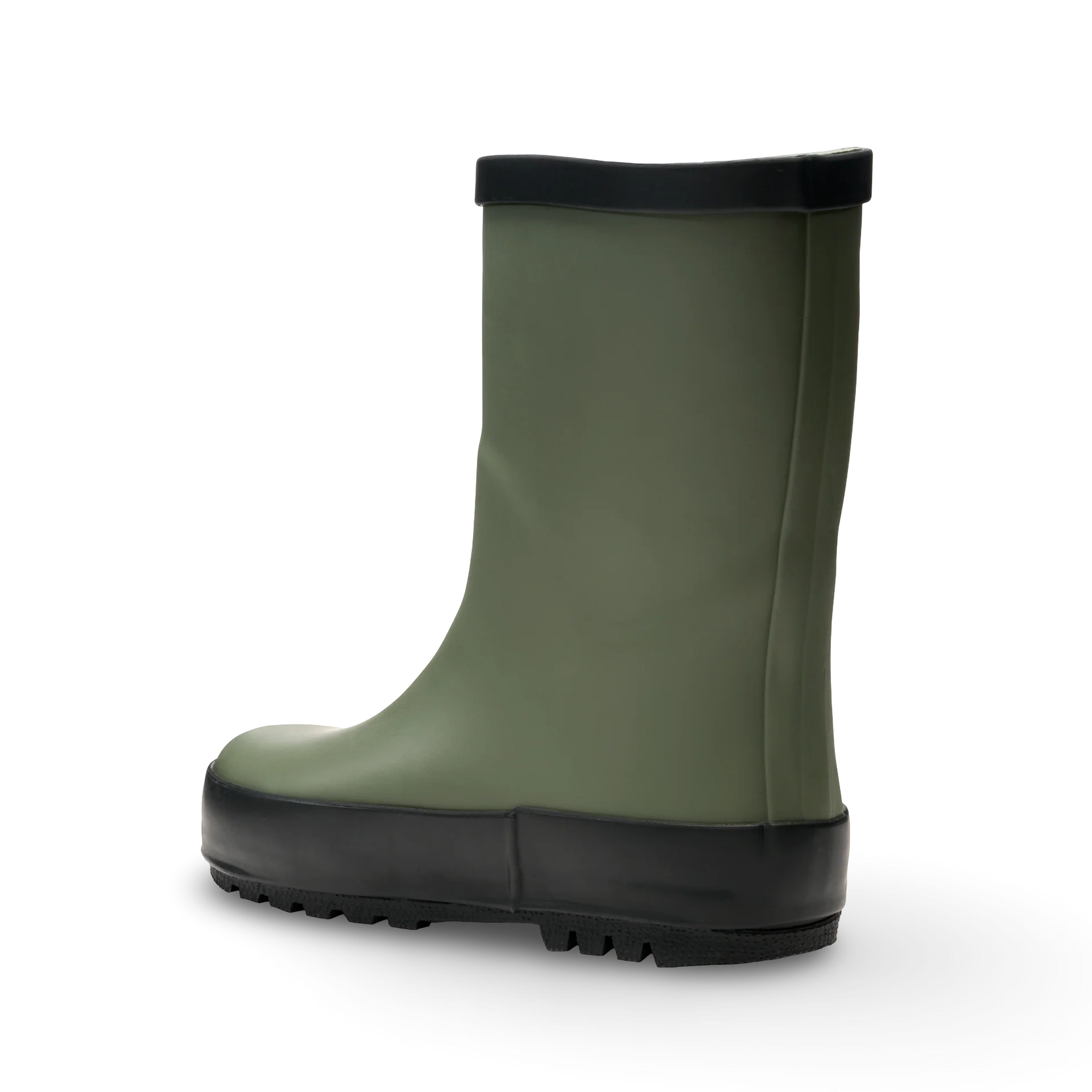 Stonz Waterproof Kids Rain Boots - Cypress - Back Angle View