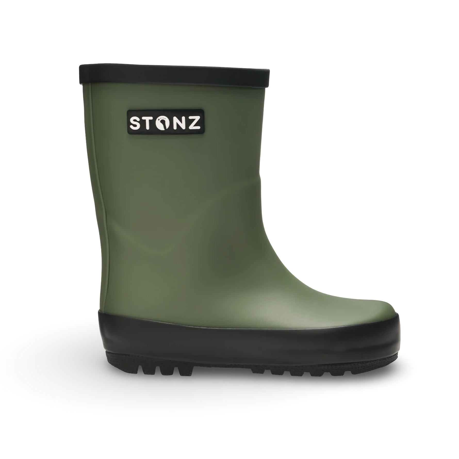 Stonz Waterproof Kids Rain Boots - Cypress - Side View