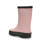 Stonz Waterproof Kids Rain Boots - Haze Pink - Back Angle View