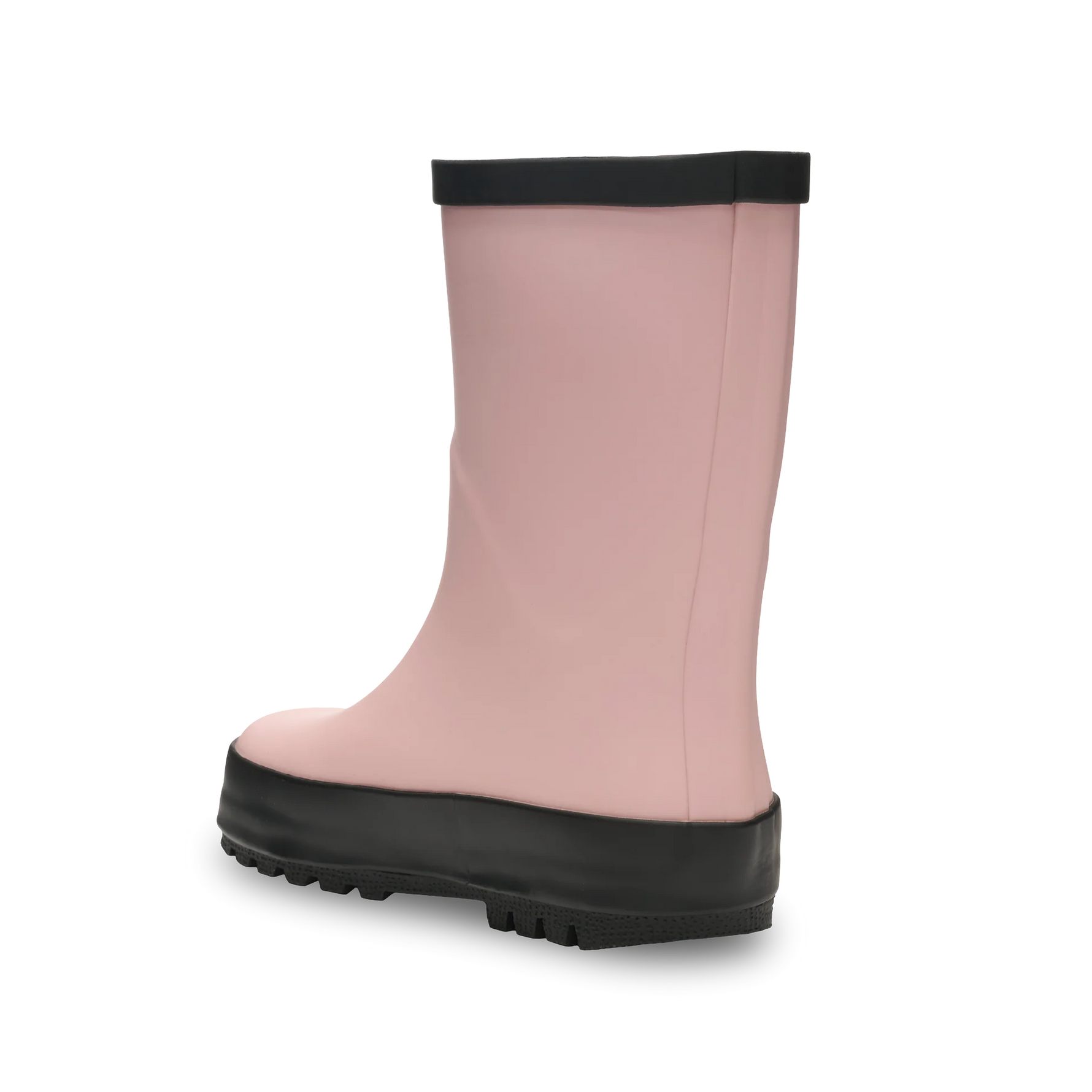 Stonz Waterproof Kids Rain Boots - Haze Pink - Back Angle View