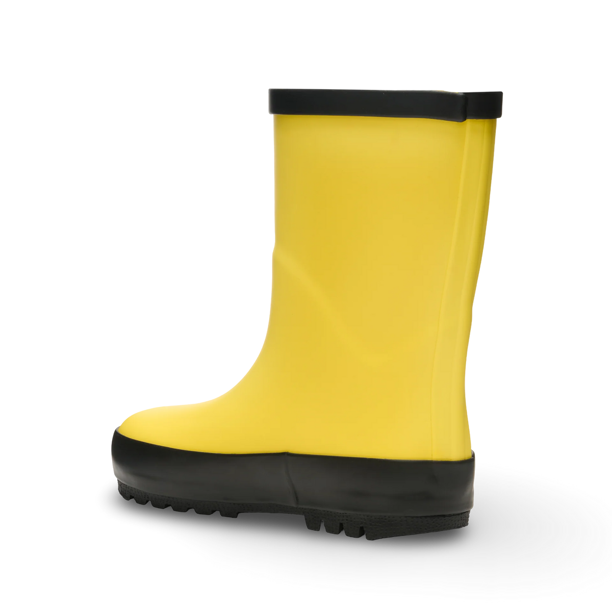 Stonz Waterproof Kids Rain Boots - Yellow - Back Angle View