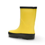 Stonz Waterproof Kids Rain Boots - Yellow - Back Angle View
