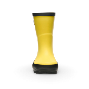 Stonz Waterproof Kids Rain Boots - Yellow - Front View
