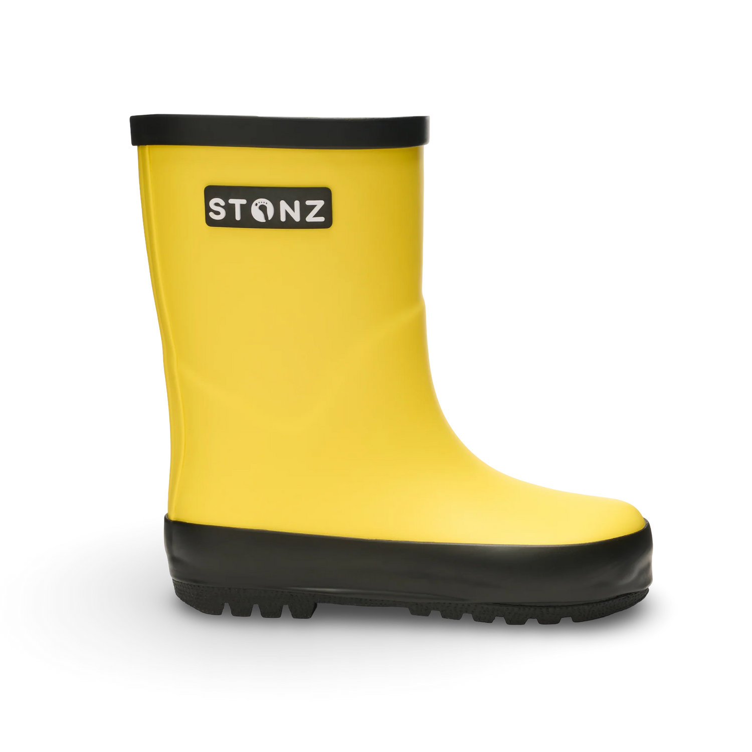 Stonz Waterproof Kids Rain Boots - Yellow - Side View