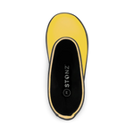 Stonz Waterproof Kids Rain Boots - Yellow - Top View