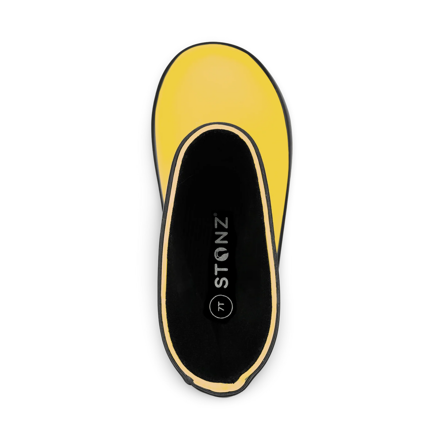 Stonz Waterproof Kids Rain Boots - Yellow - Top View