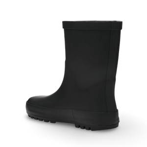 Stonz Waterproof Kids Rain Boots - Black - Back Angle View