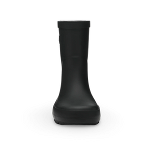 Stonz Waterproof Kids Rain Boots - Black - Front View