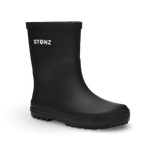 Stonz Waterproof Kids Rain Boots - Black