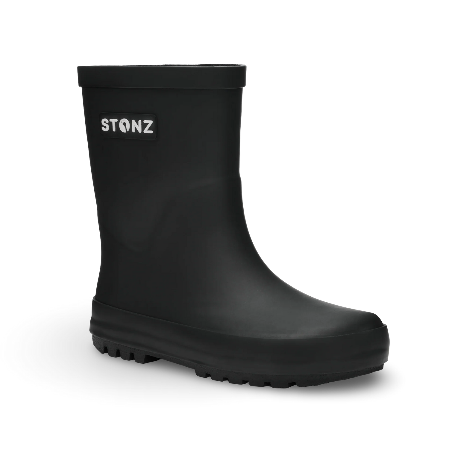 Stonz Waterproof Kids Rain Boots - Black