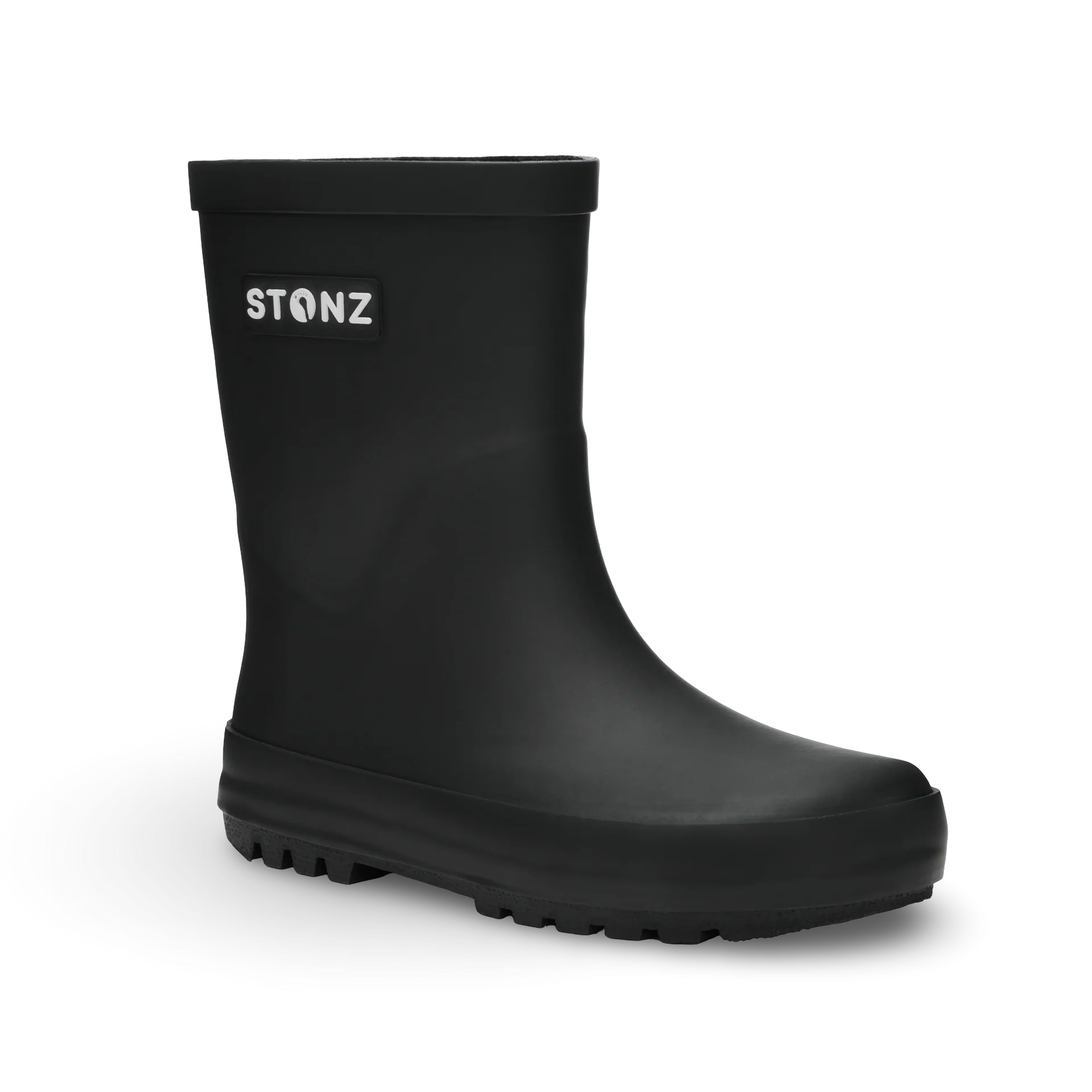 Stonz Waterproof Kids Rain Boots - Black