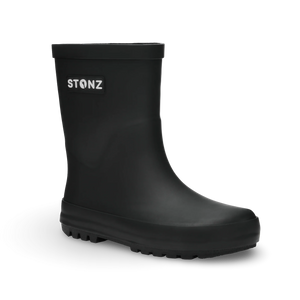 Stonz Waterproof Kids Rain Boots - Black