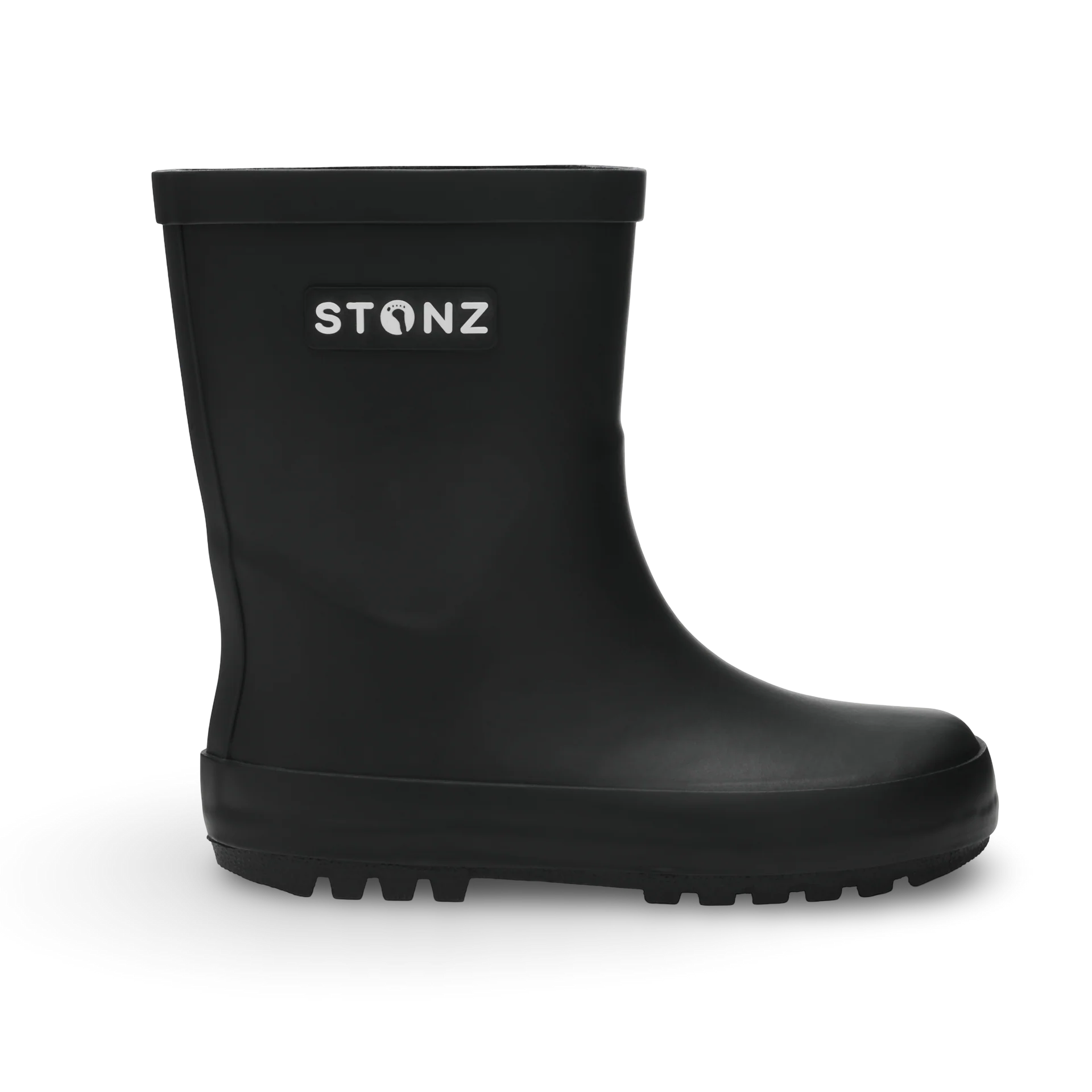Stonz Waterproof Kids Rain Boots - Black