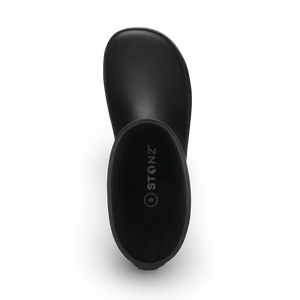 Stonz Waterproof Kids Rain Boots - Black - Top View