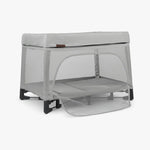 UPPAbaby Remi Playard - Stella (Grey Brushed Melange) - Side Angle View Open