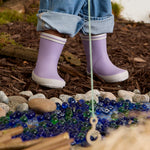 Stonz Toddler & Kid Waterproof Retro Rain Boots - Lilac Lifestyle