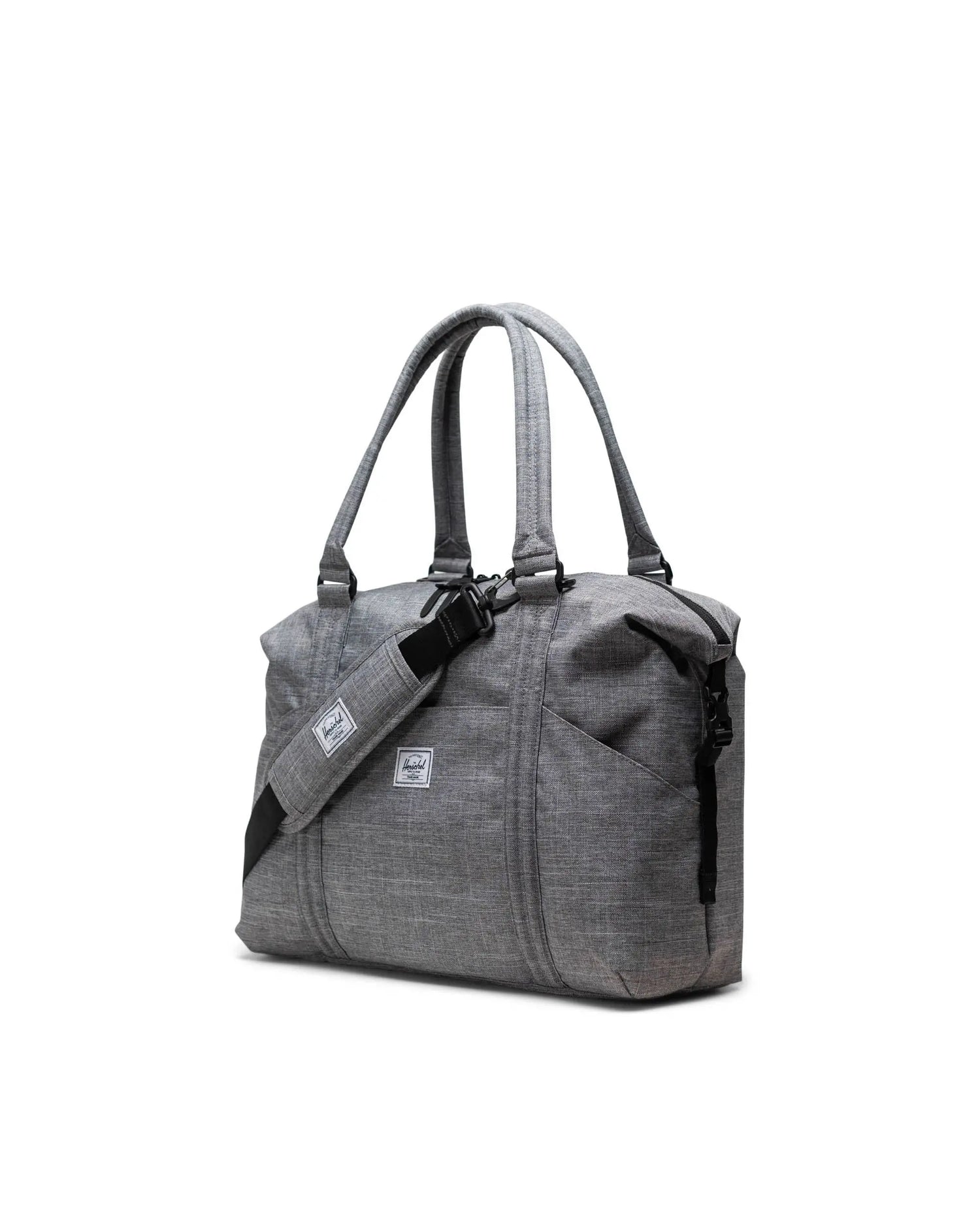 Raven Crosshatch Diaper Bag Strand Duffel Herschel Strand Duffle Diaper Bag Raven Crosshatch 2