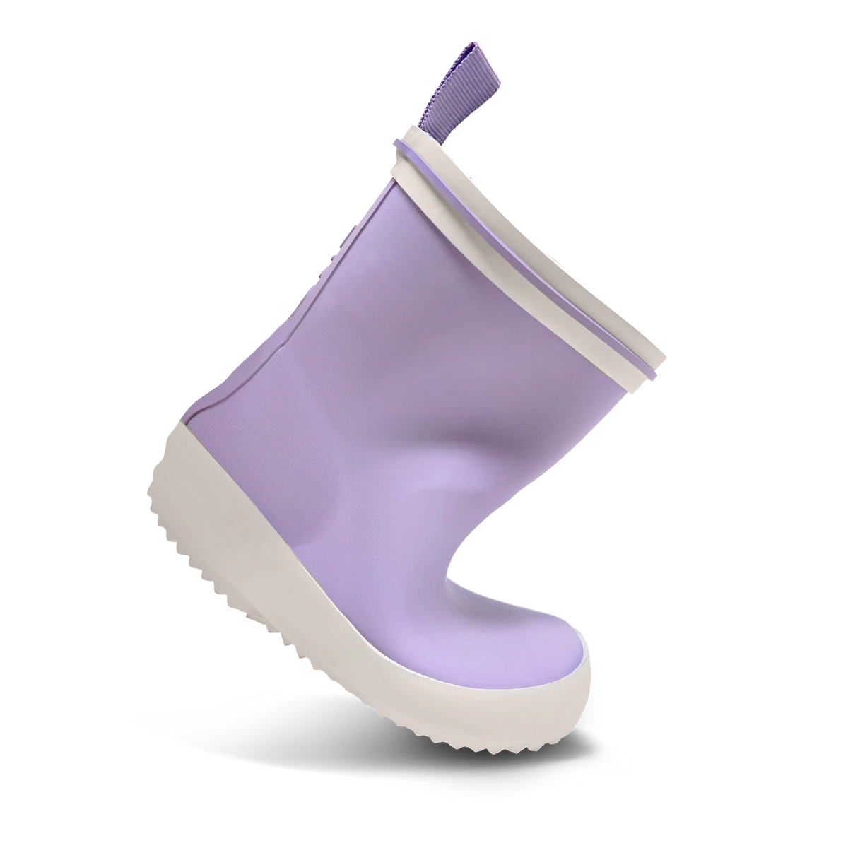 Stonz Toddler & Kid Waterproof Retro Rain Boots - Lilac Flexed Boot