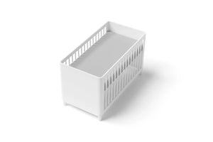 Kushies Percale Dream Crib Sheet - Grey on Mattress