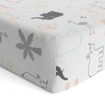 Jungle Animals - Kushies Percale Dream Crib Sheet