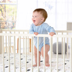 Kushies Percale Dream Crib Sheet - Jungle Animals - Lifestyle