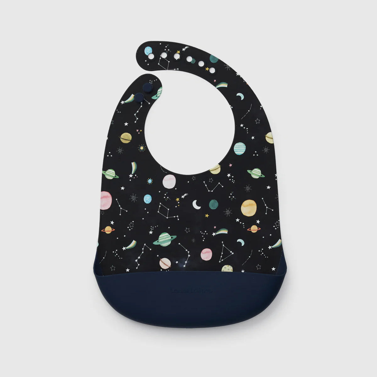 Loulou Lollipop Silicone Printed Bib - Planets