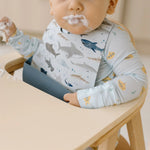 Loulou Lollipop Silicone Printed Bib - Sharks Lifestyle 1