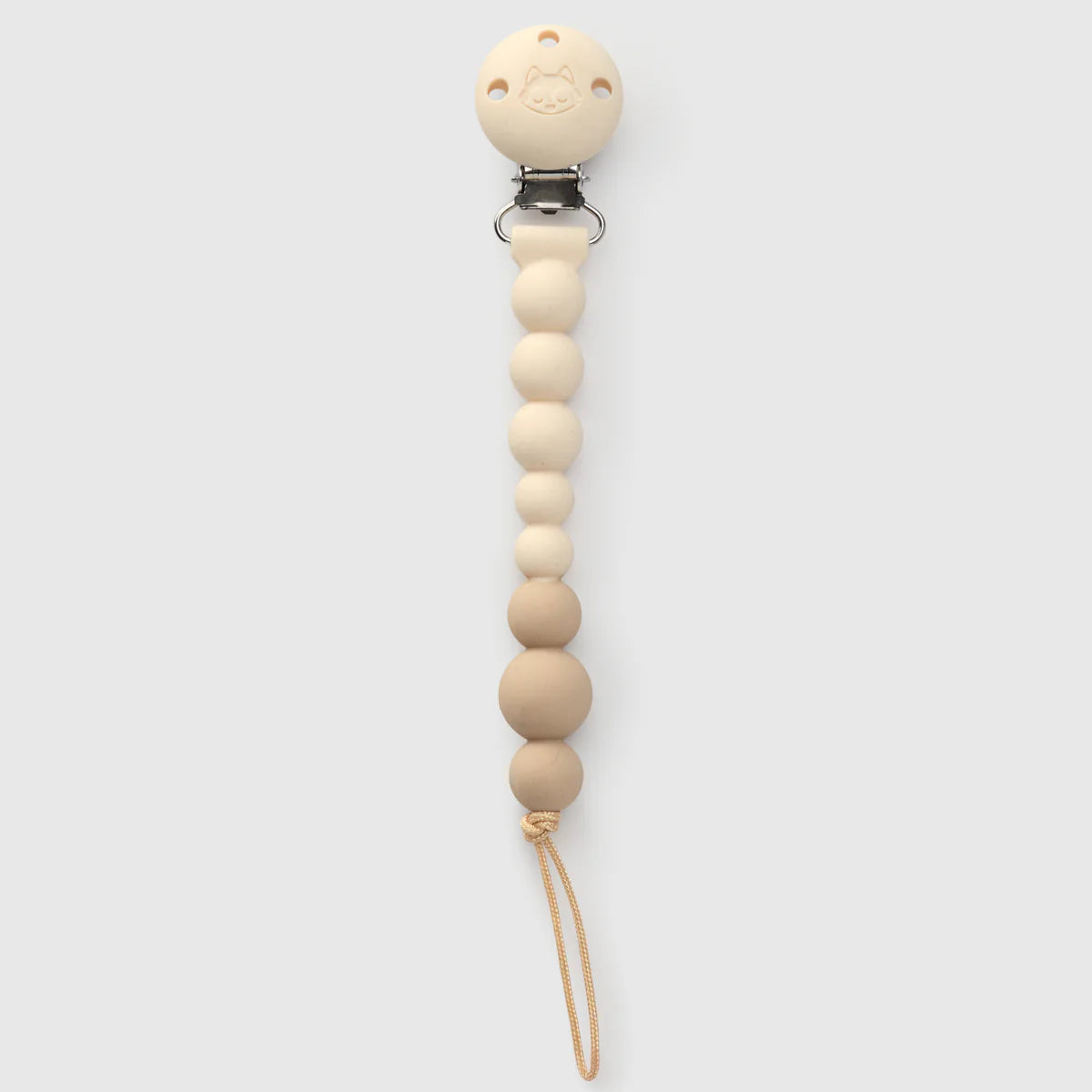 Loulou Lollipop OneC Pacifier Clip - Coconut Milk