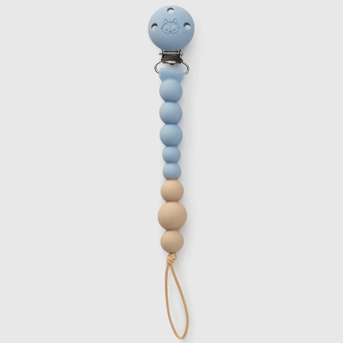Loulou Lollipop OneC Pacifier Clip - Blue Fog