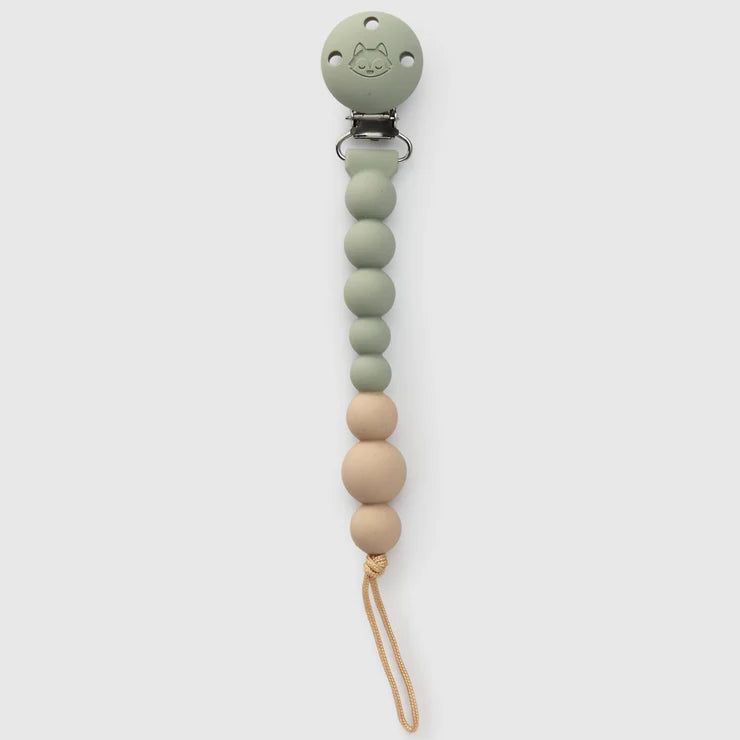 Loulou Lollipop OneC Pacifier Clip - Sage Green