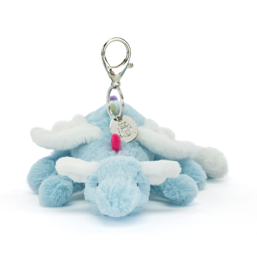 Jellycat Sky Dragon Bag Charm Front View