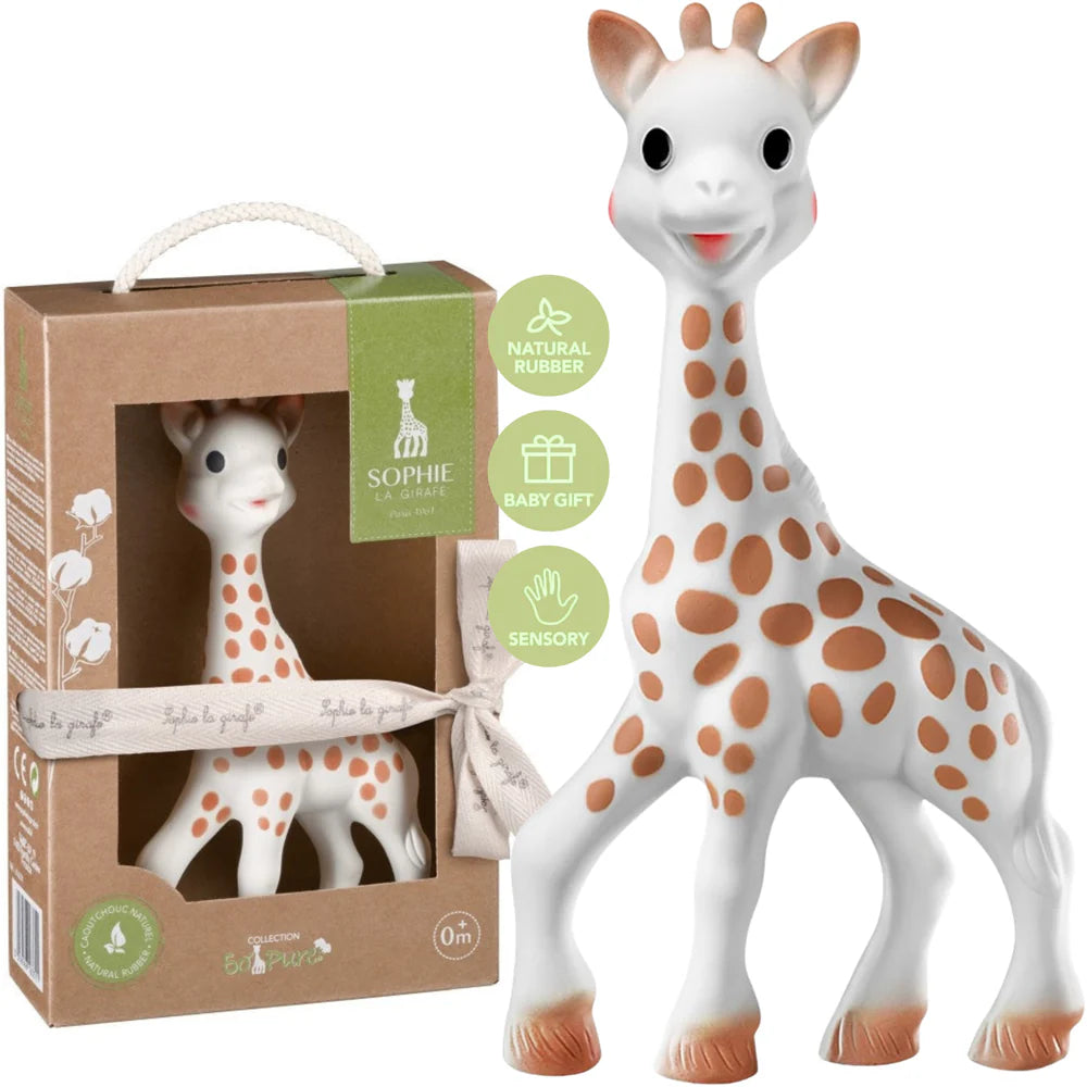 Sophie the Giraffe So'Pure Original Natural Rubber Teether Packaging