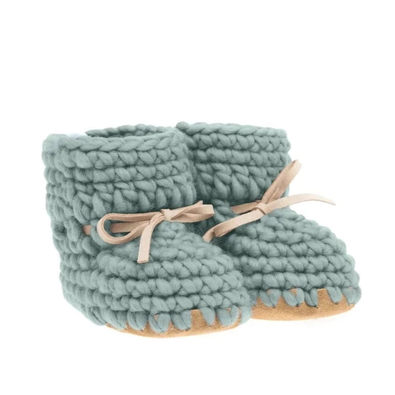 Beba Bean Sweater Moccs - Sage
