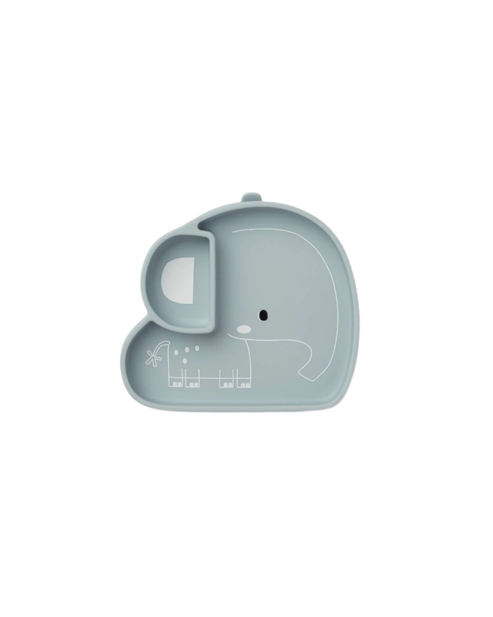 Loulou Lollipop Silicone Suction Snack Plate - Elephant
