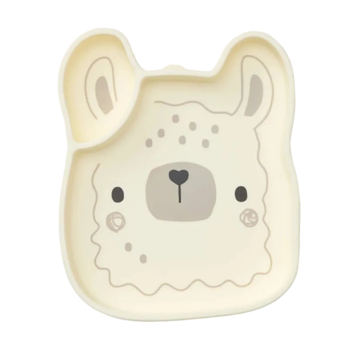 Loulou Lollipop Silicone Suction Snack Plate - Llama