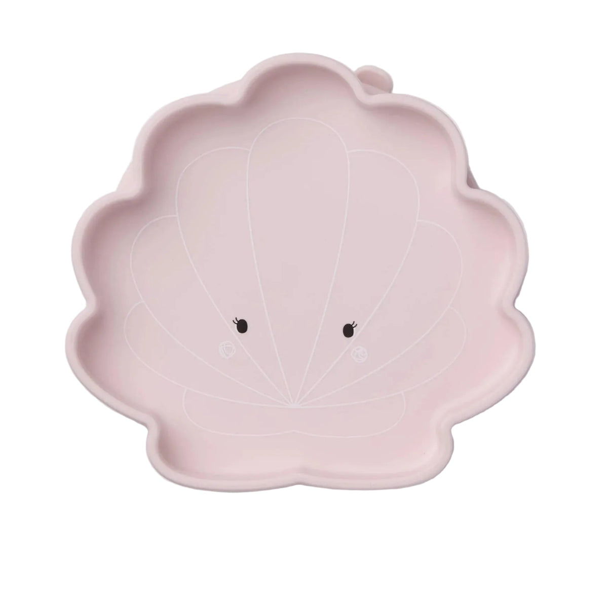 Loulou Lollipop Silicone Suction Snack Plate - Seashell