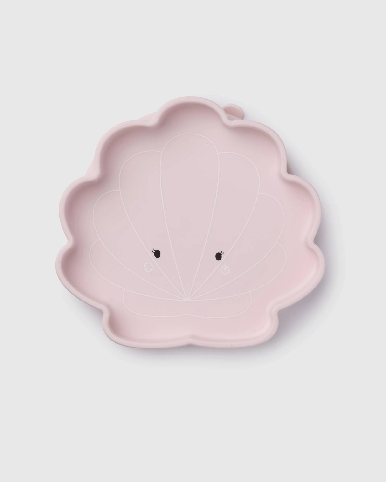 Loulou Lollipop Silicone Suction Snack Plate - Seashell