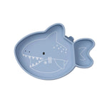 Loulou Lollipop Silicone Suction Snack Plate - Sharks